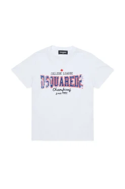 DSQUARED2 T-shirt con stampa college | Bambino T-Shirts | Activewear