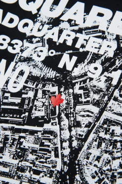 DSQUARED2 T-shirt con stampa D2 Headquarter | Bambino T-Shirts | T-Shirts