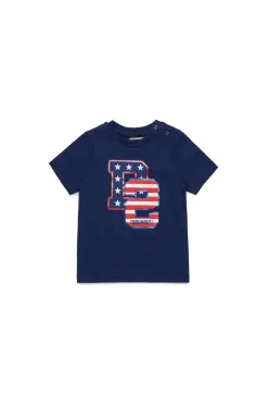 DSQUARED2 T-shirt con stampa D2 USA | Bambino T-Shirt | Activewear