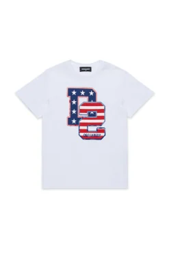 DSQUARED2 T-shirt con stampa D2 USA | Bambino T-Shirts | Activewear