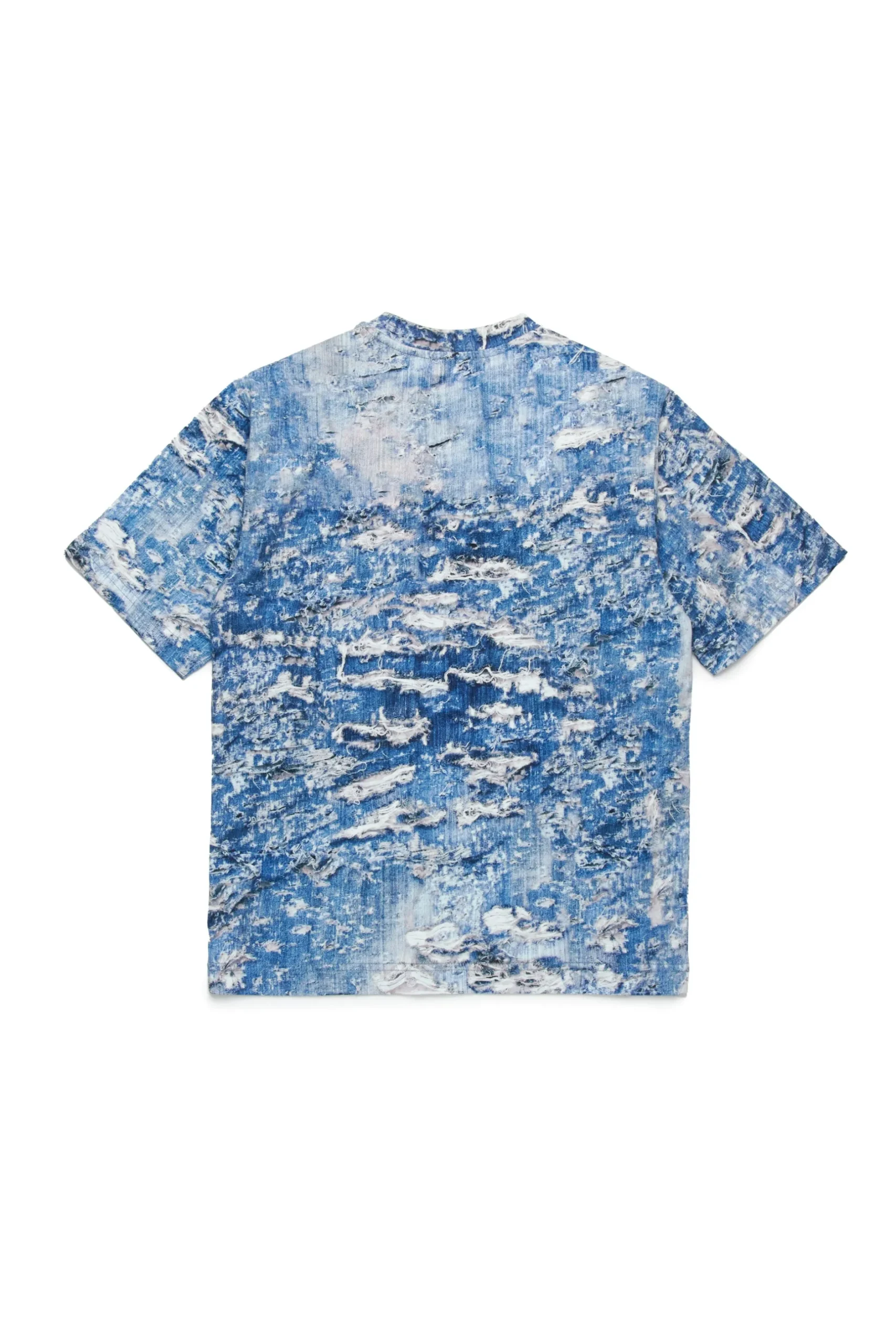 DIESEL T-shirt con stampa effetto denim strappato | Bambino T-Shirts
