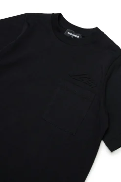 DSQUARED2 T-shirt con taschino e logo Icon New Generation | Bambino T-Shirts | T-Shirts