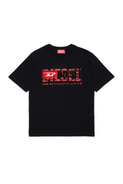 DIESEL T-shirt con triplo logo | Bambino Logomania | Logomania