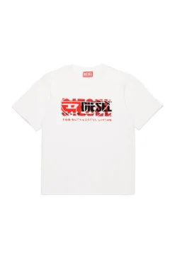 DIESEL T-shirt con triplo logo | Bambino Logomania | Logomania
