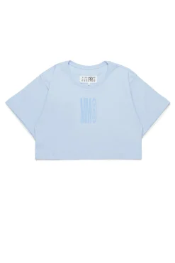 MM6 MAISON MARGIELA T-shirt cropped con logo istituzionale | Bambino T-Shirts | Logomania