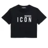 DSQUARED2 T-shirt cropped con logo ICON | Bambino T-Shirts | Activewear
