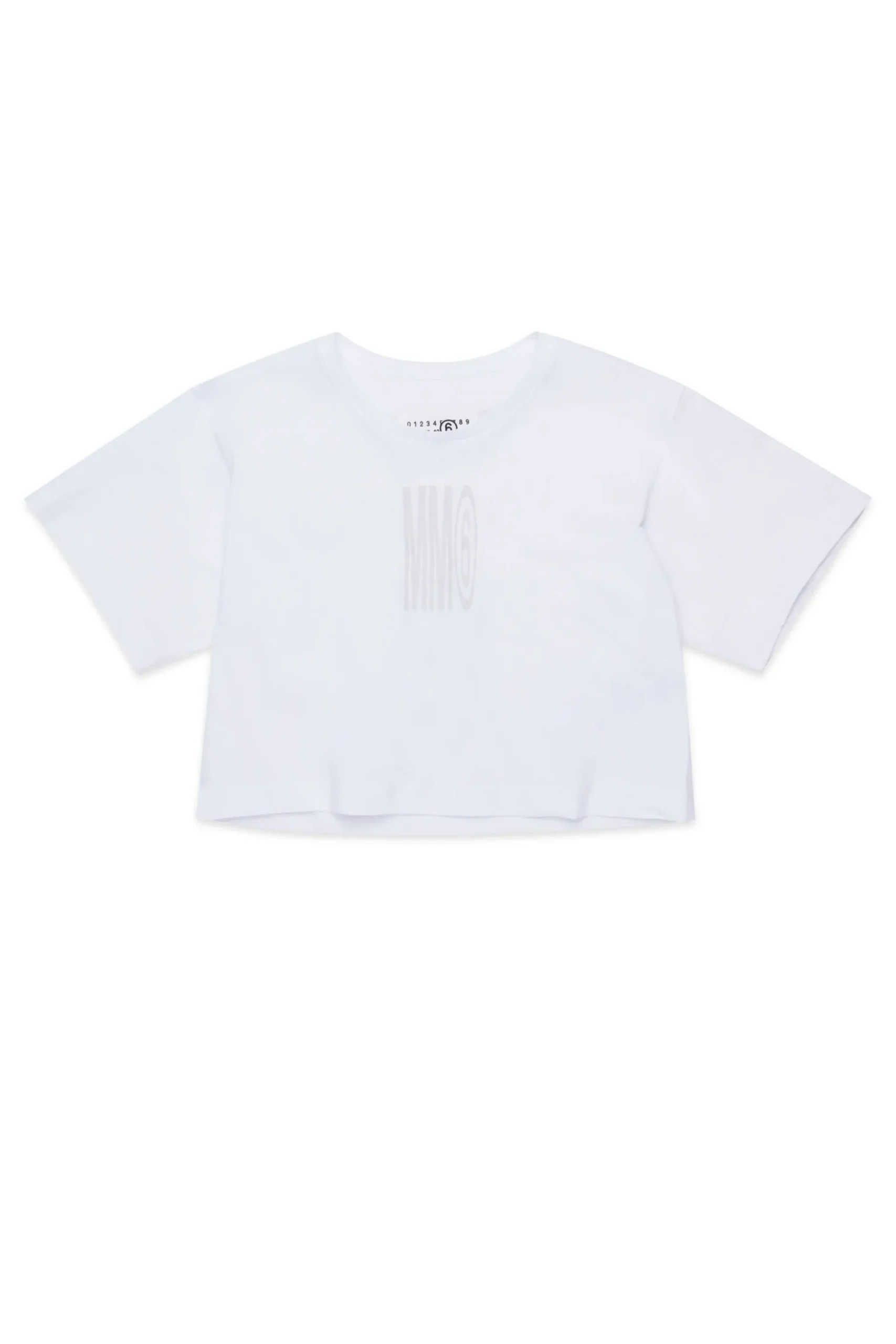 MM6 MAISON MARGIELA T-shirt cropped con logo istituzionale | Bambino T-Shirts | Logomania