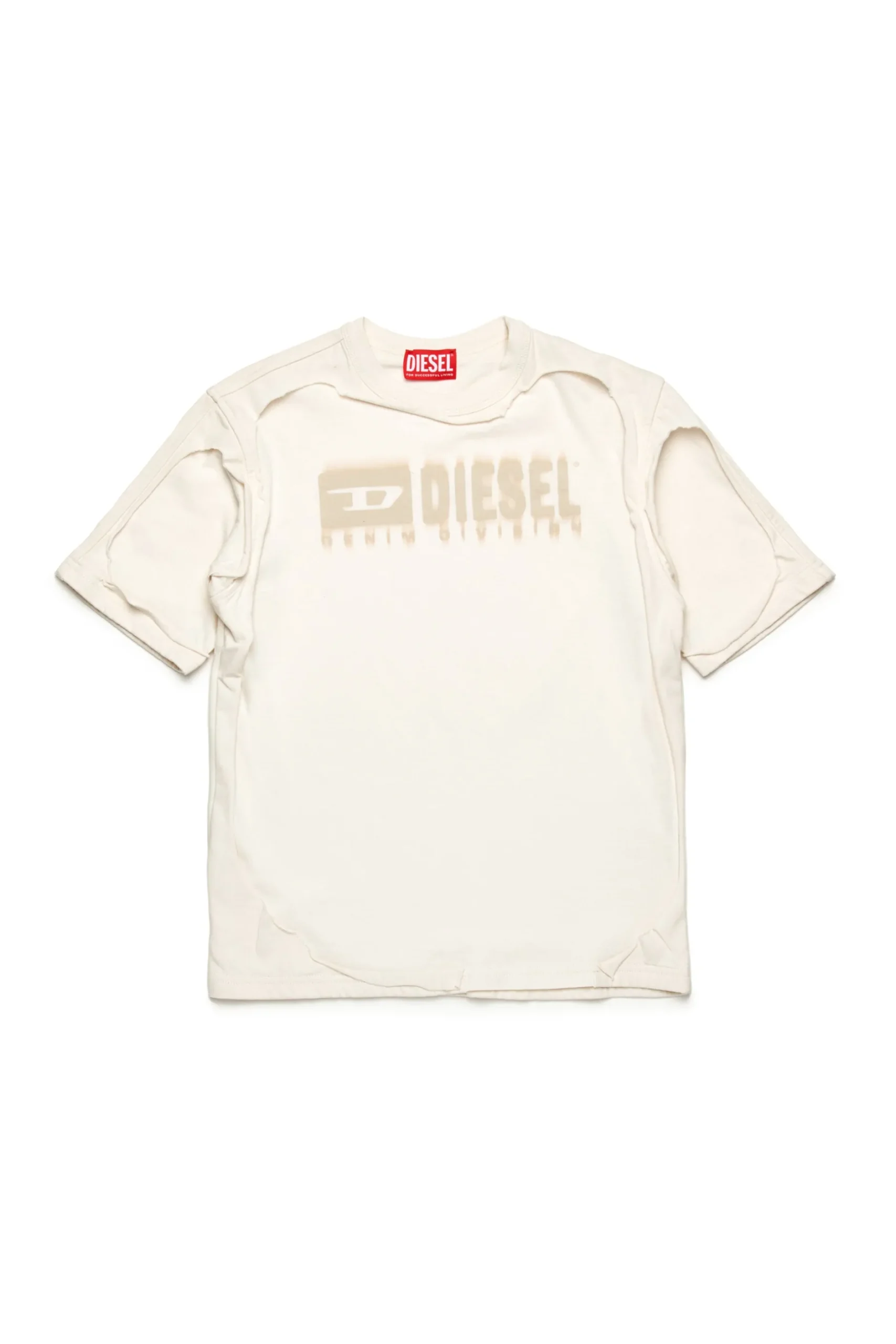 DIESEL T-shirt double layer effetto destroyed | Bambino Logomania | Logomania