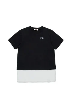 N°21 T-shirt double-layer con pizzo | T-Shirts