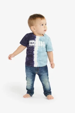 DIESEL T-shirt effetto sfumato con logo degradé | Bambino T-Shirt | Logomania