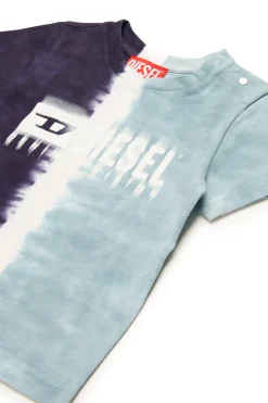 DIESEL T-shirt effetto sfumato con logo degradé | Bambino T-Shirt | Logomania