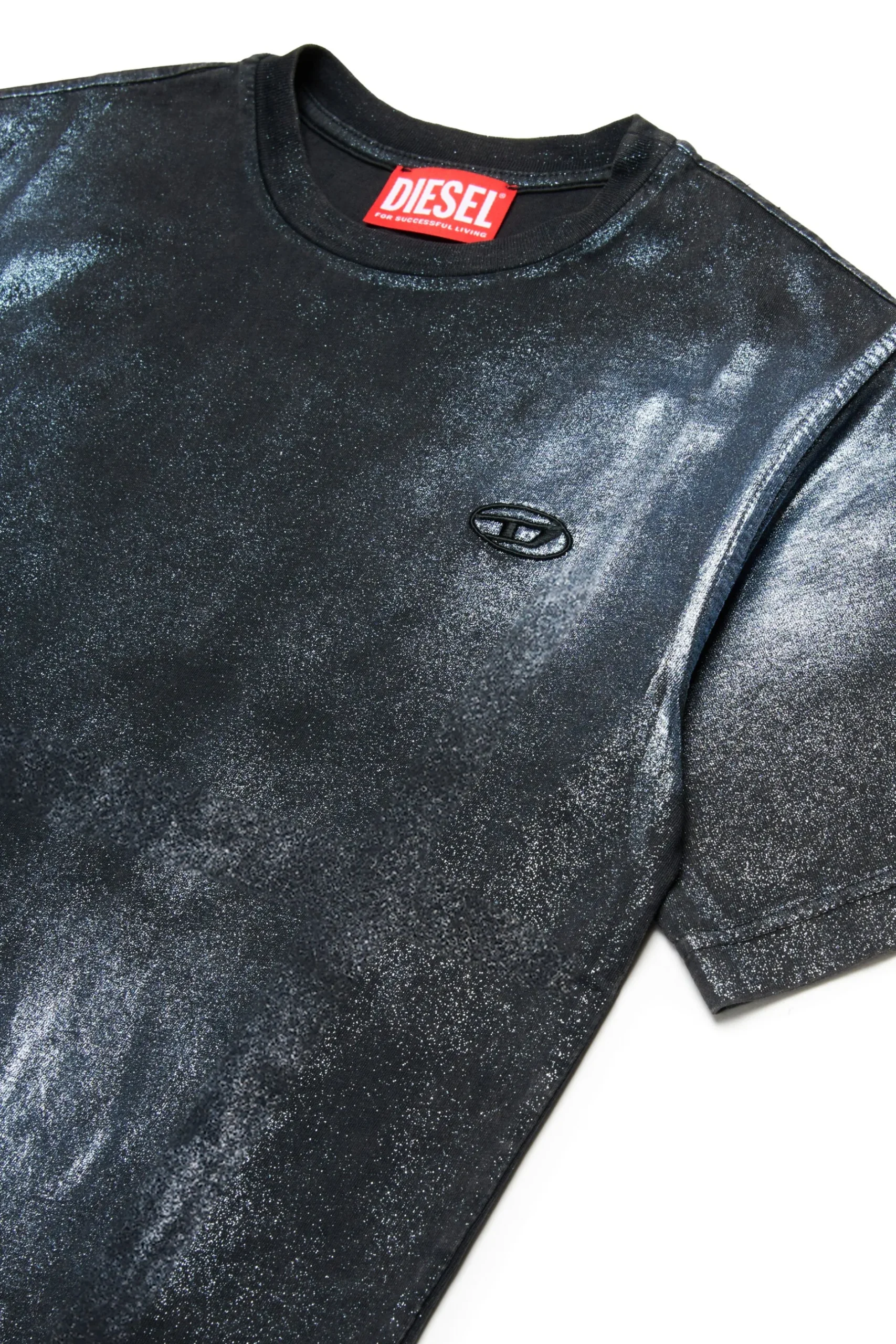 DIESEL T-shirt effetto used con finishing mylar | Bambino T-Shirts | T-Shirts