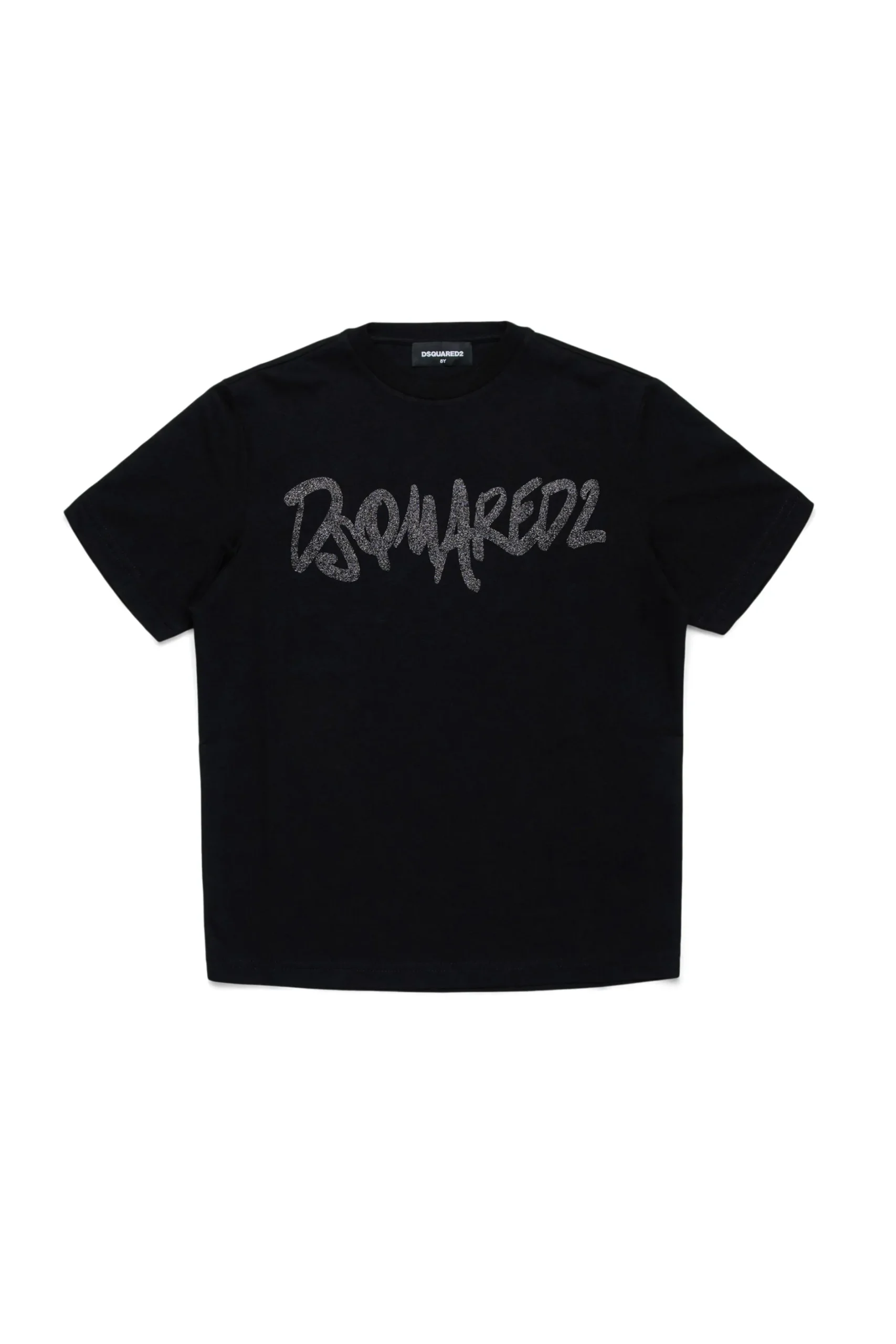 DSQUARED2 T-shirt evening con logo glitterato | Bambino T-Shirts | Logomania