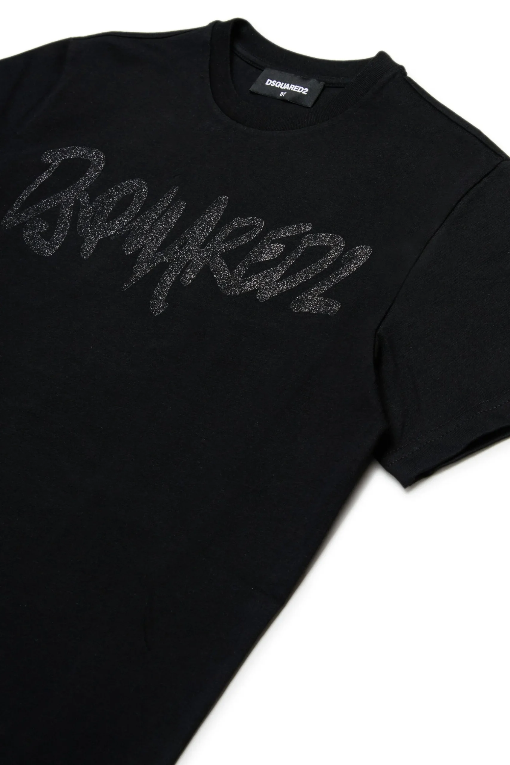 DSQUARED2 T-shirt evening con logo glitterato | Bambino T-Shirts | Logomania