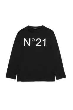 N°21 T-shirt girocollo in jersey con logo | Bambino T-Shirts | T-Shirts