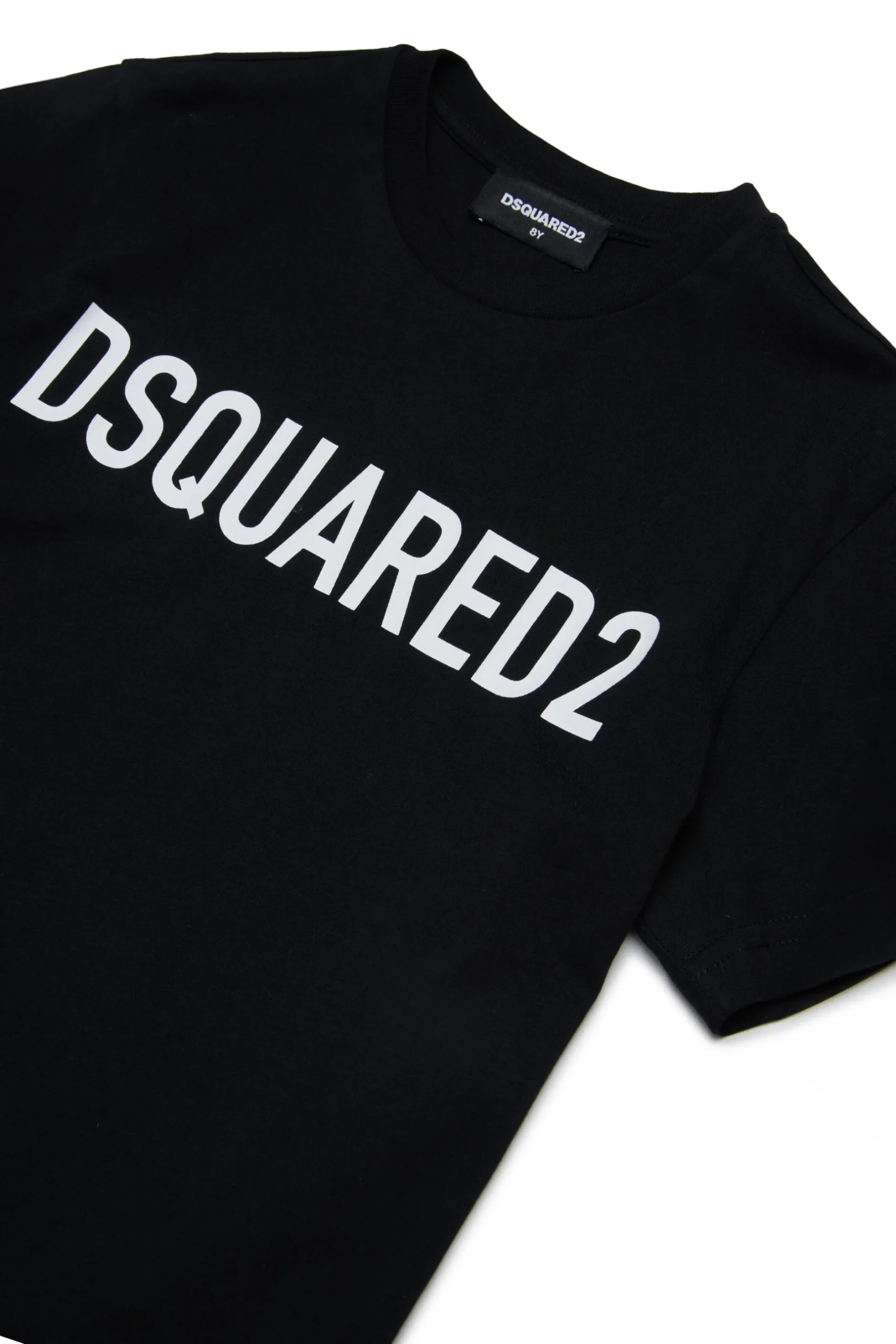 DSQUARED2 T-shirt girocollo in jersey di cotone biologico con logo | Bambino T-Shirts | T-Shirts