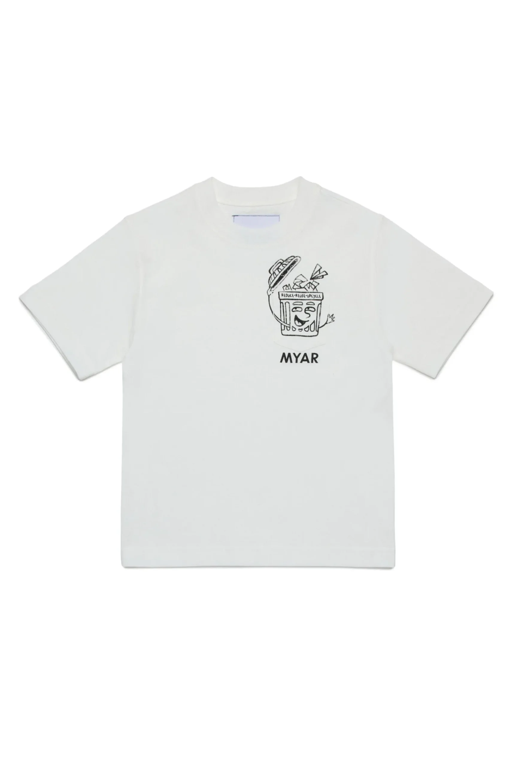 MYAR T-shirt in cotone deadstock con taschino e grafica Reuse | Bambino T-Shirts | T-Shirts