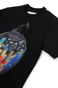 MYAR T-shirt in cotone deadstock con grafica Save me | Bambino T-Shirts | T-Shirts