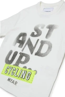 MYAR T-shirt in cotone deadstock con grafica Stand up | Bambino T-Shirts | T-Shirts
