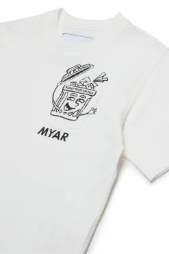 MYAR T-shirt in cotone deadstock con taschino e grafica Reuse | Bambino T-Shirts | T-Shirts