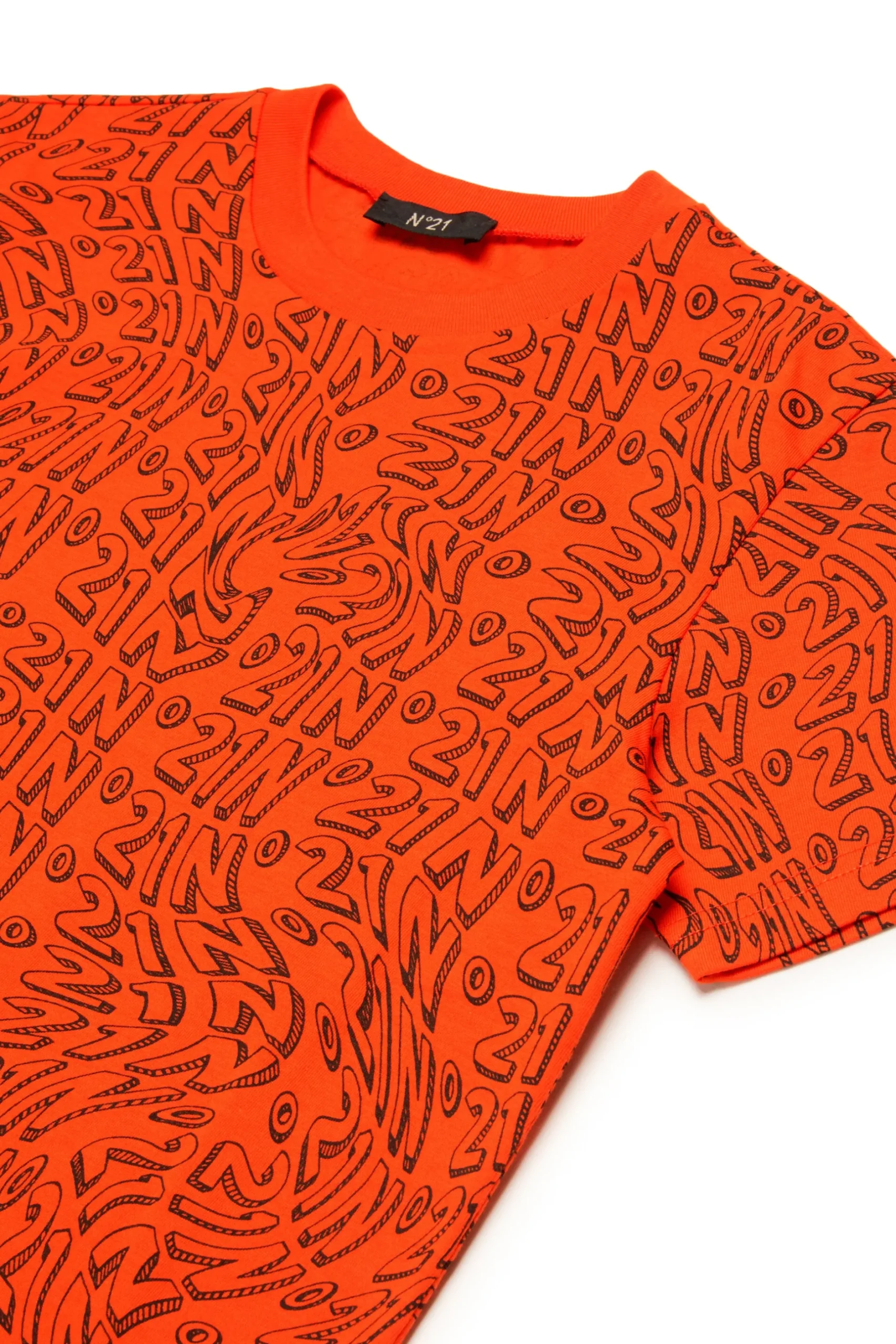 N°21 T-shirt in jersey allover Glitch | Bambino Logomania | Logomania