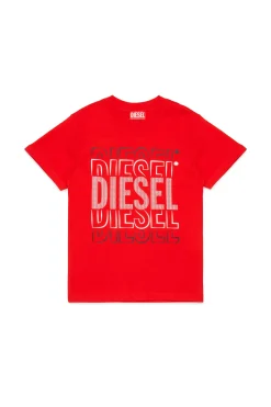 DIESEL T-shirt in jersey con logo | Bambino T-Shirts | T-Shirts