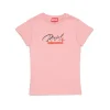DIESEL T-shirt in jersey con logo glitter sovrapposto | T-Shirts