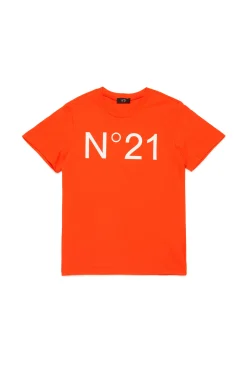 N°21 T-shirt in jersey con logo | Bambino T-Shirts | Activewear