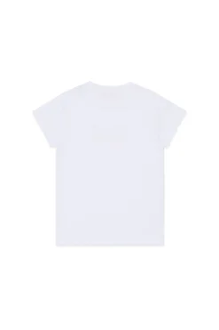 DIESEL T-shirt in jersey con logo glitter sovrapposto | T-Shirts
