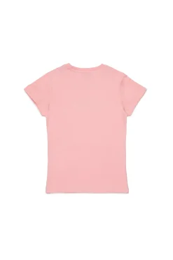 DIESEL T-shirt in jersey con logo glitter sovrapposto | T-Shirts