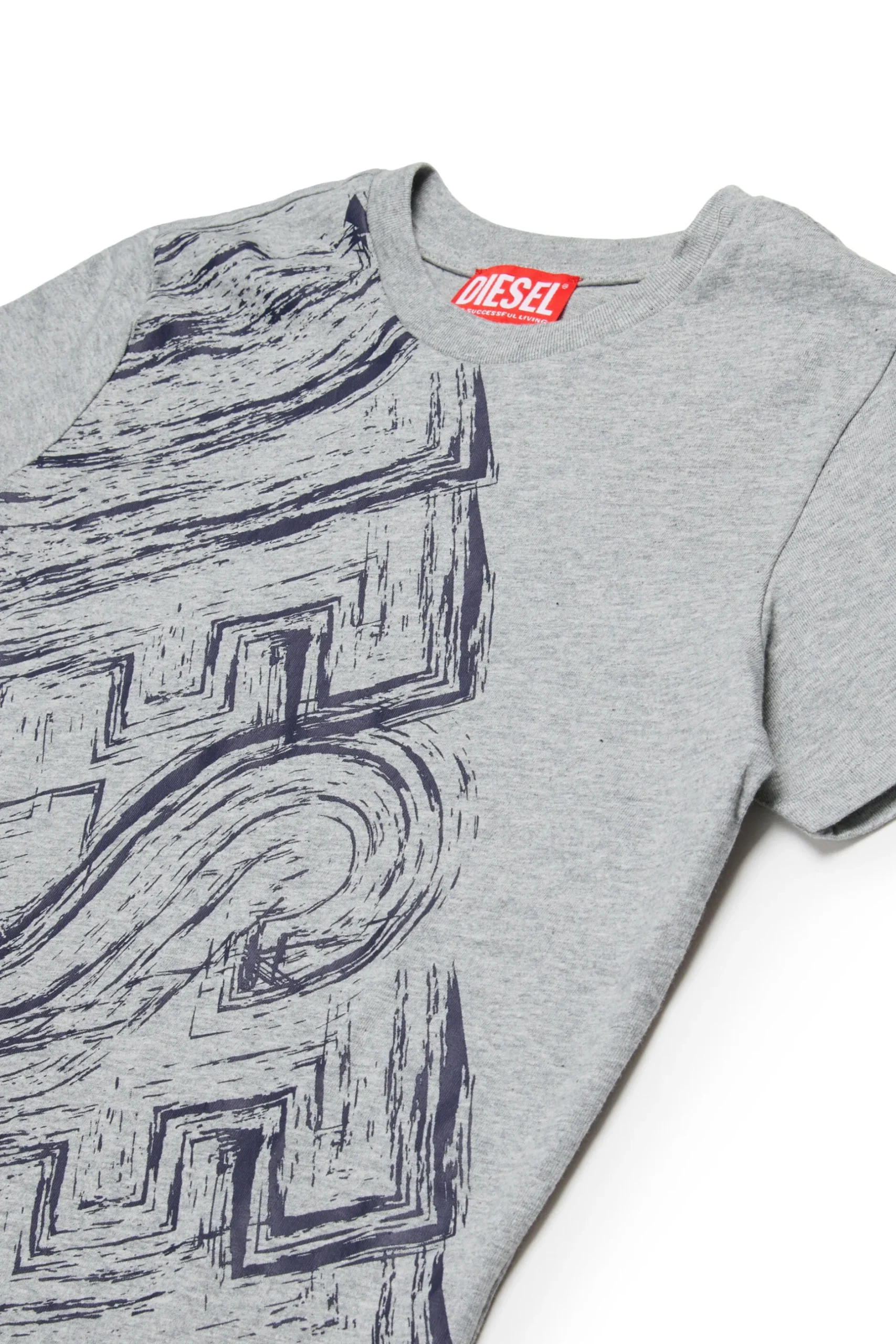 DIESEL T-shirt in jersey con logo sbiadito | Bambino T-Shirts | T-Shirts