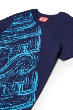 DIESEL T-shirt in jersey con logo sbiadito | Bambino T-Shirts | T-Shirts