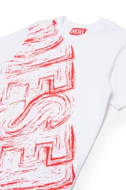 DIESEL T-shirt in jersey con logo sbiadito | Bambino T-Shirts | T-Shirts