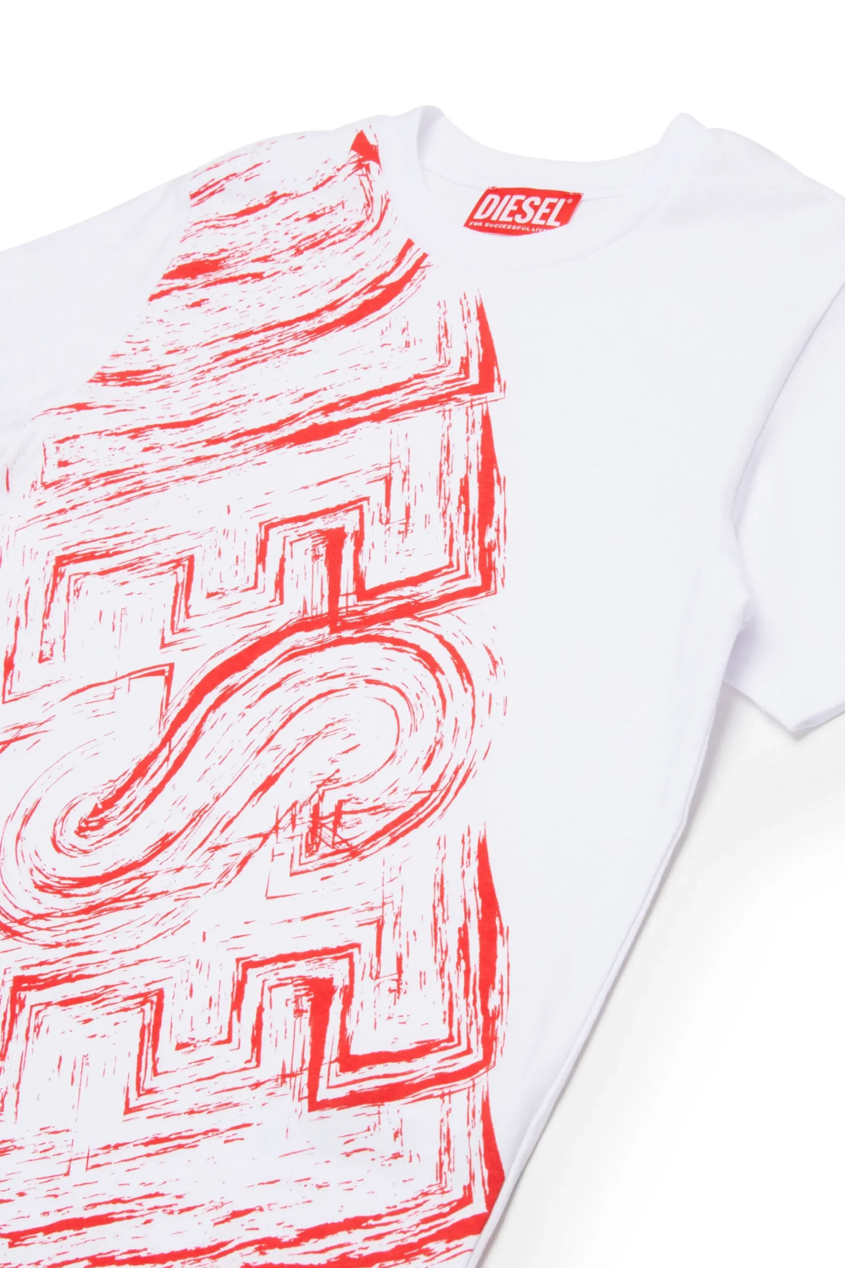 DIESEL T-shirt in jersey con logo sbiadito | Bambino T-Shirts | T-Shirts