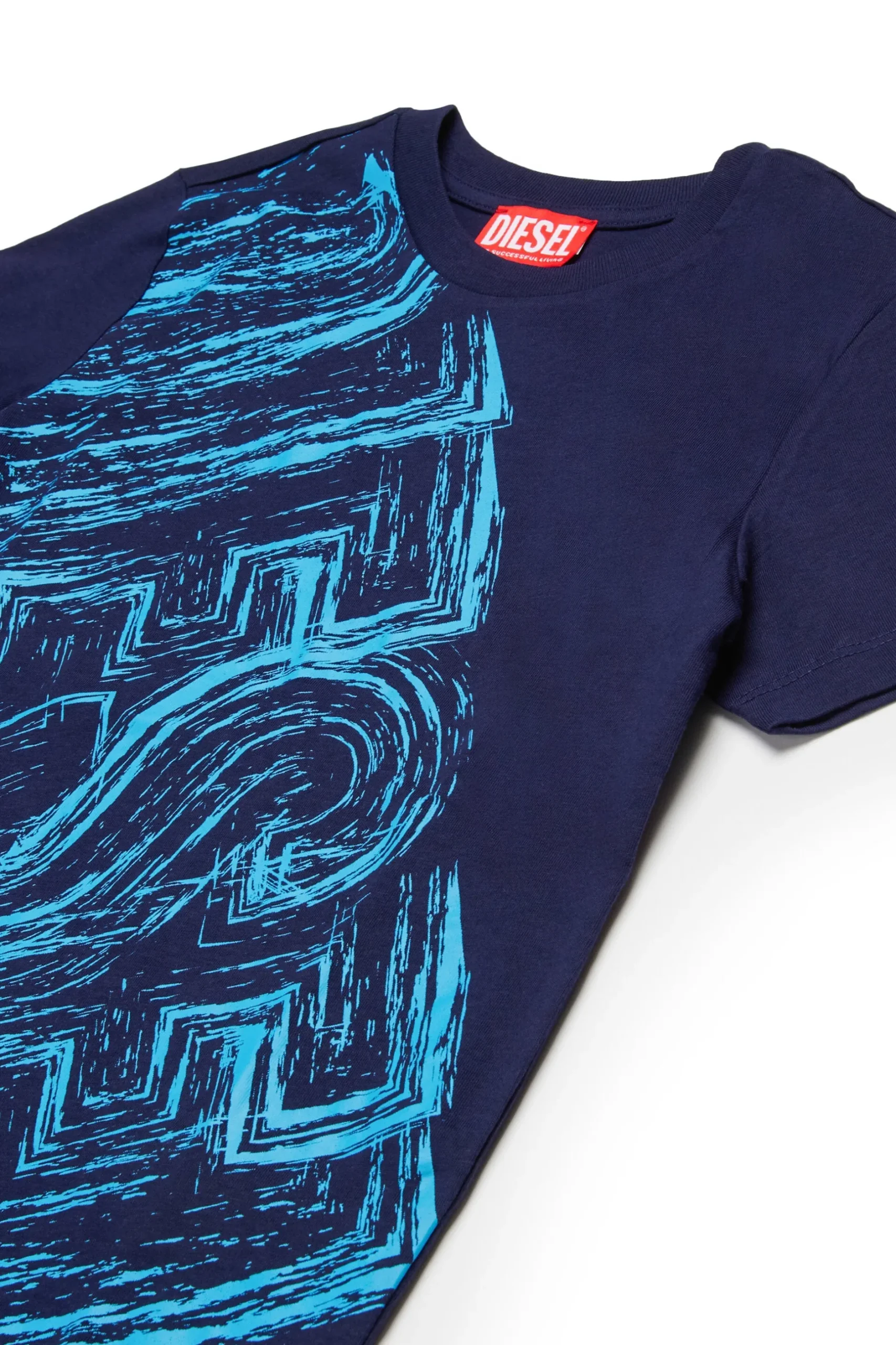 DIESEL T-shirt in jersey con logo sbiadito | Bambino T-Shirts | T-Shirts