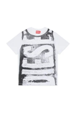 DIESEL T-shirt in jersey con maxi logo | Bambino T-Shirts | T-Shirts