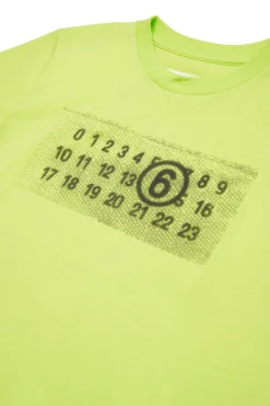 MM6 MAISON MARGIELA T-shirt in jersey con Numeric Logo Pixel | Bambino T-Shirts | Logomania