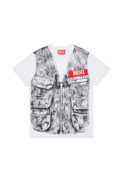 DIESEL T-shirt in jersey con stampa digitale | Bambino T-Shirts | T-Shirts