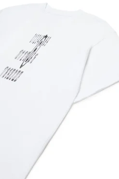 MM6 MAISON MARGIELA T-shirt in jersey con Stretched logo | Bambino T-Shirts | Logomania