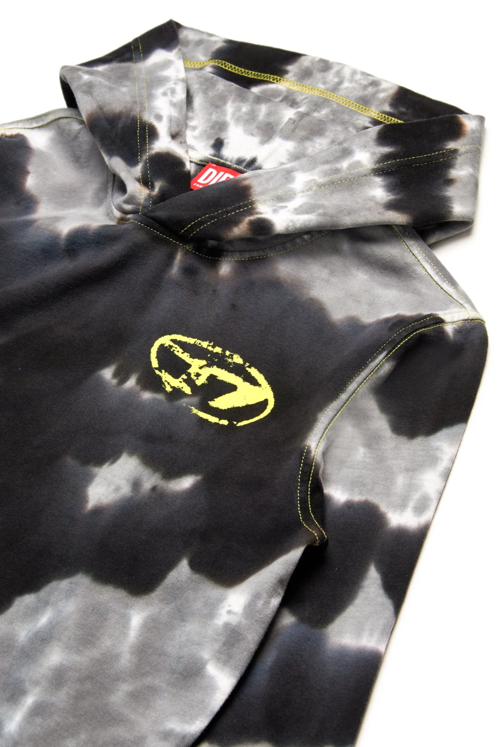 DIESEL T-shirt manica lunga batik con logo Oval D | Bambino Oval D By Diesel | Oval D By Diesel