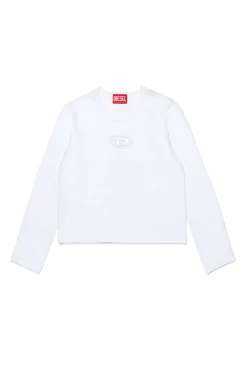 DIESEL T-shirt manica lunga con logo oval D | T-Shirts