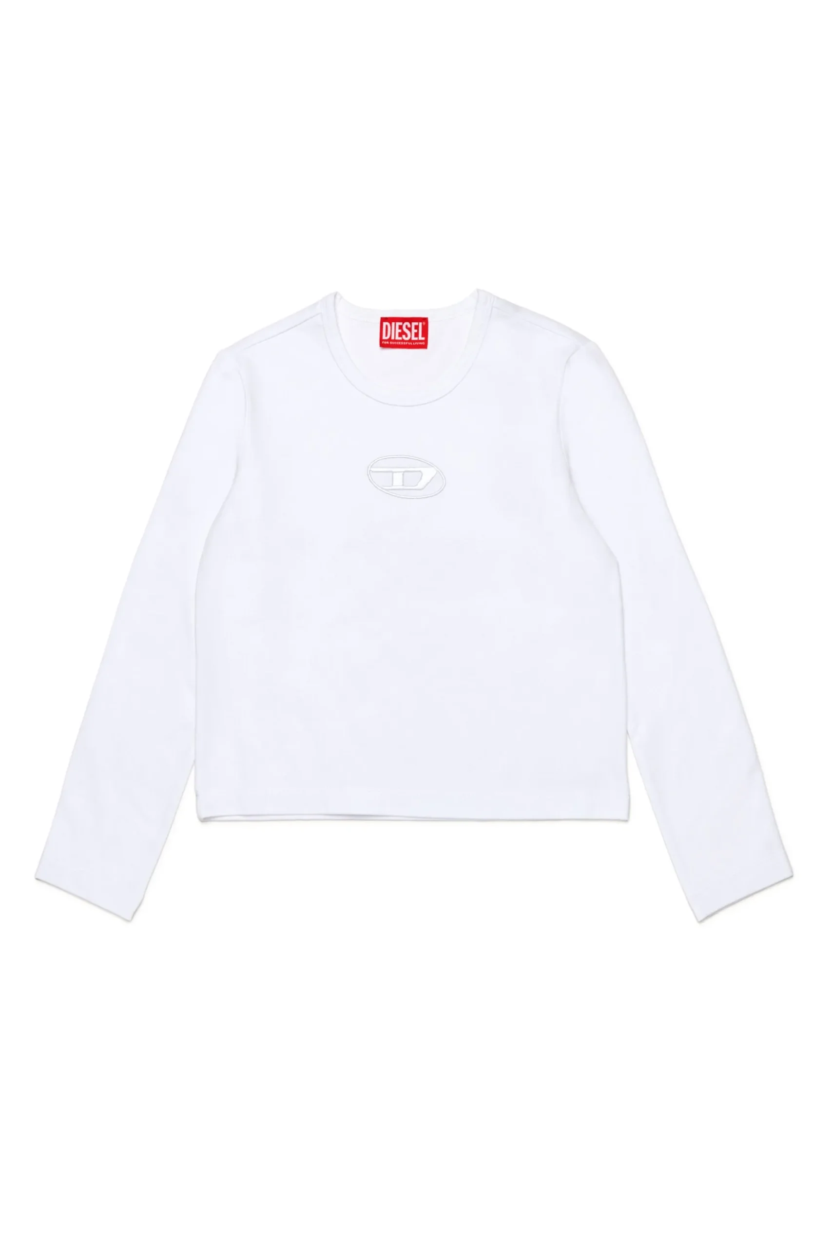 DIESEL T-shirt manica lunga con logo oval D | T-Shirts