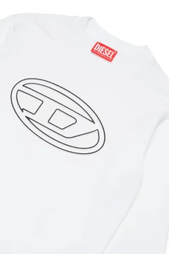 DIESEL T-shirt manica lunga con logo oval D | Bambino T-Shirts