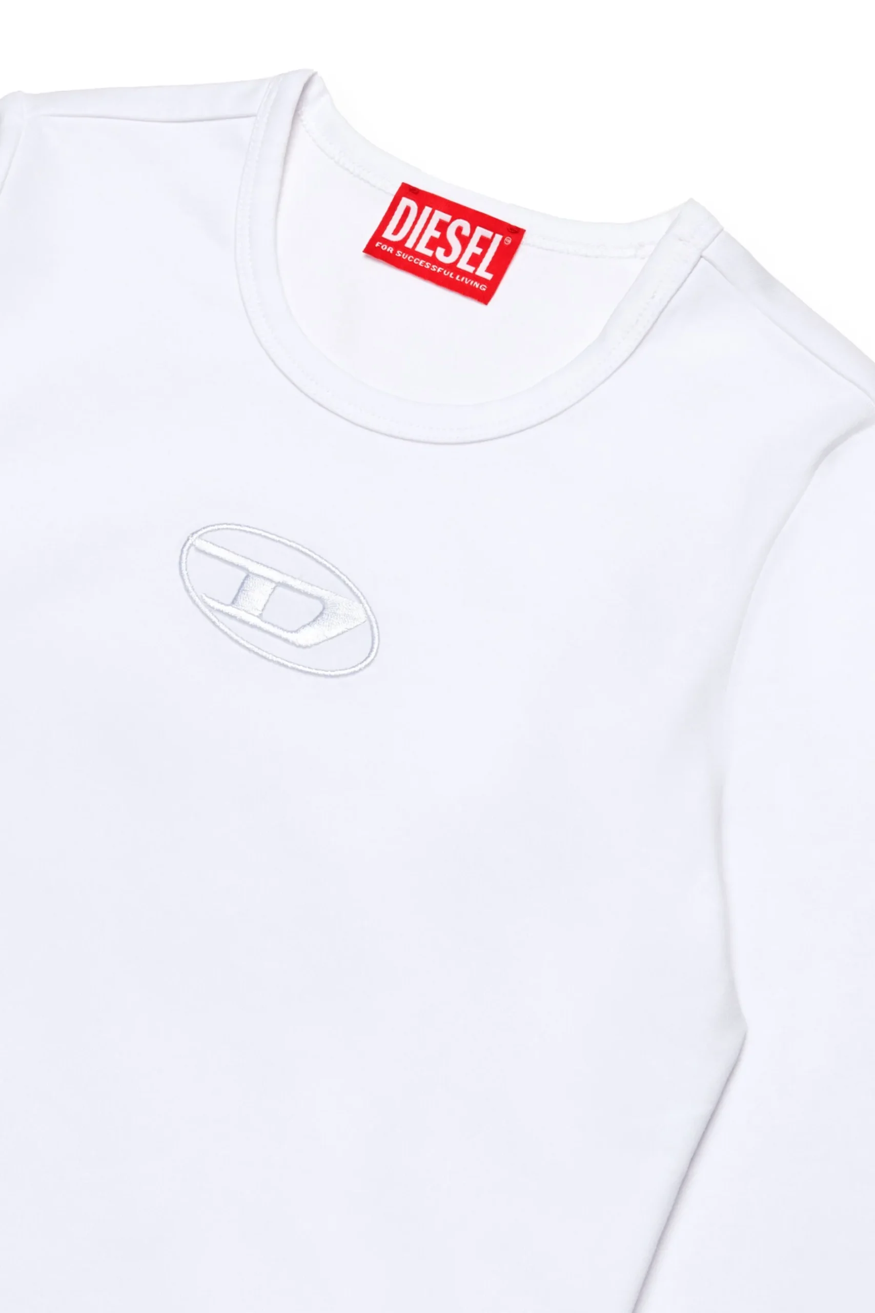DIESEL T-shirt manica lunga con logo oval D | T-Shirts
