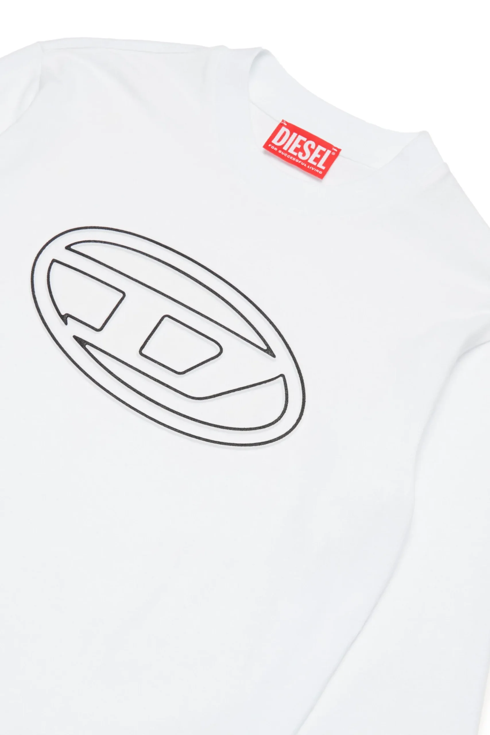 DIESEL T-shirt manica lunga con logo oval D | Bambino T-Shirts
