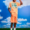 DIESEL T-shirt marmorizzata con grafica scudetto | Bambino T-Shirts