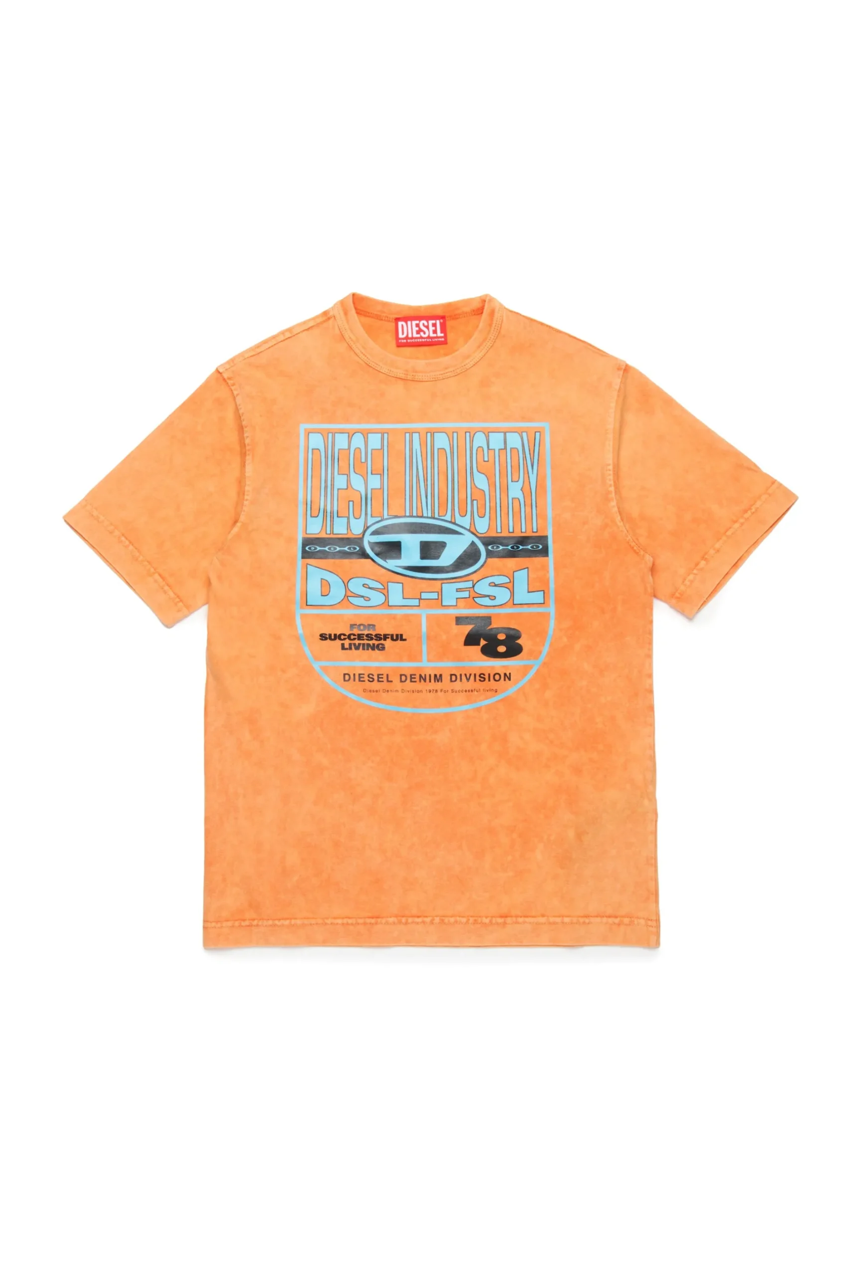 DIESEL T-shirt marmorizzata con grafica scudetto | Bambino T-Shirts