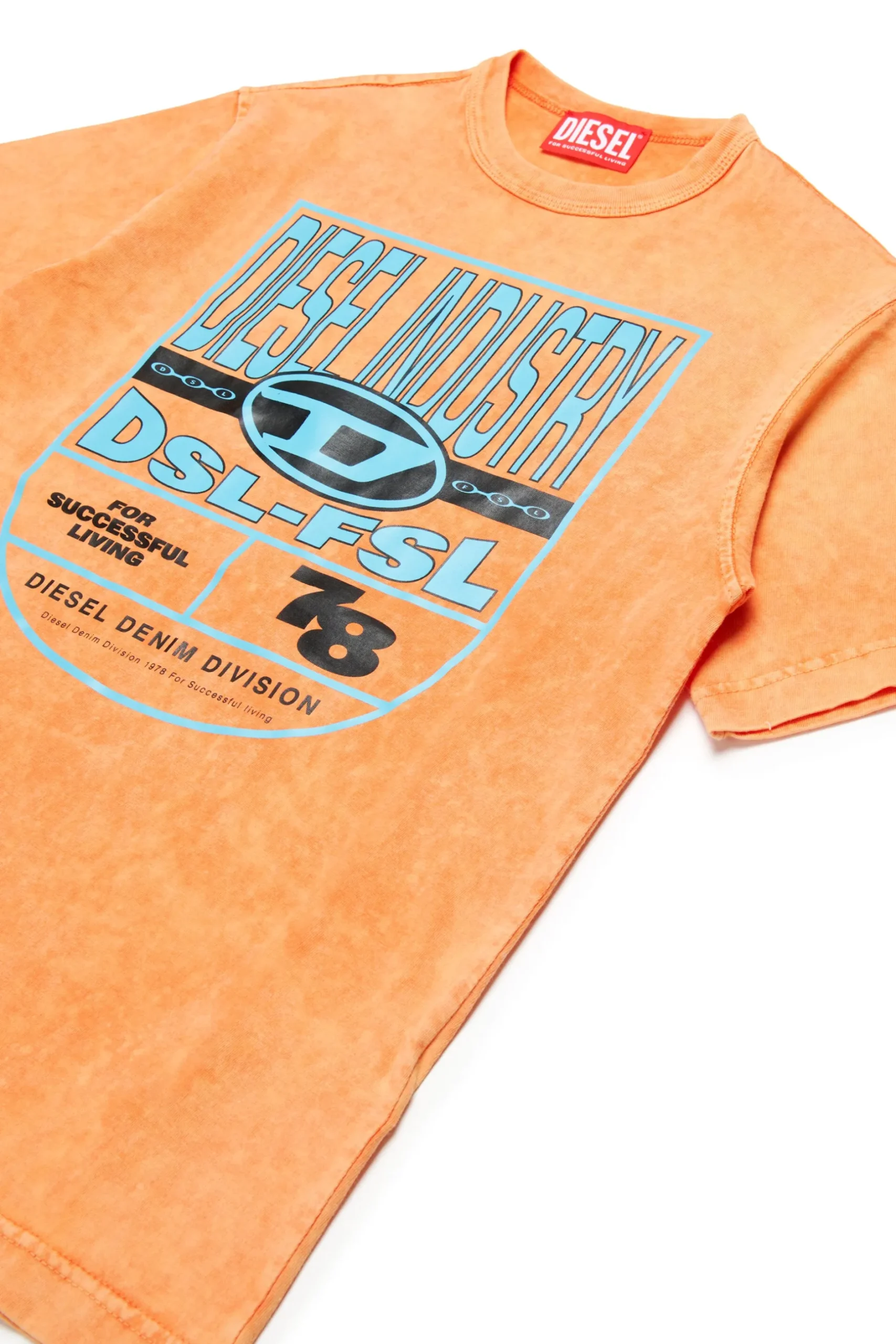 DIESEL T-shirt marmorizzata con grafica scudetto | Bambino T-Shirts
