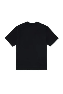 MARNI T-shirt nera in jersey con logo | Bambino Logomania | Logomania