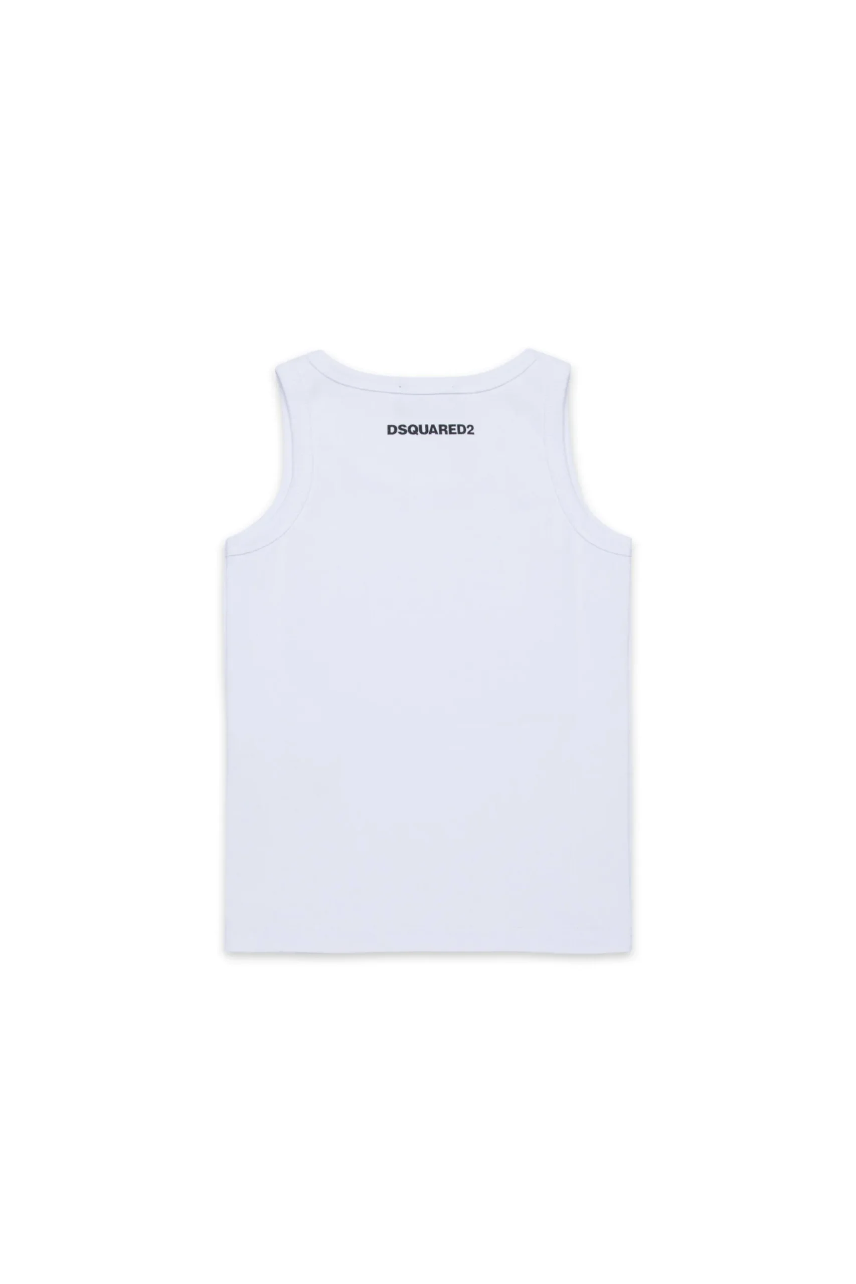 DSQUARED2 T-shirt smanicata a costine con logo | Bambino T-Shirts | Swimwear